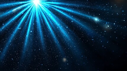 Abstract Light Rays Radiating From Center