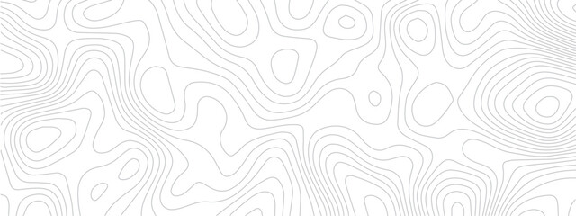 Detailed Sea Map with Geometric Lines and Topography, Featuring a Mounted Grid Pattern to Depict Area Space and Landscape Topos

