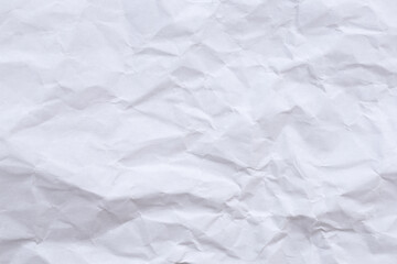 Crumpled white paper texture background