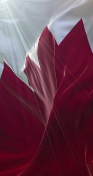 Bahrain flag. Loop. 4K Vertical
