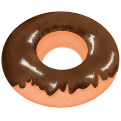 donut on a white background