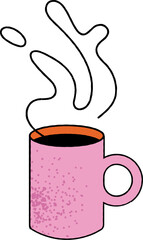 Hand-drawn coffee mug