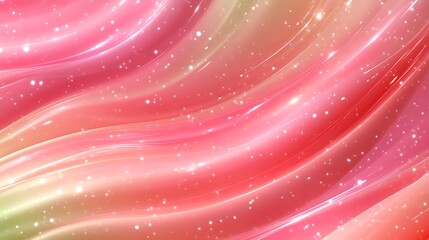 Obraz premium Abstract Pink Swirls with Sparkling Lights Background