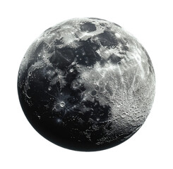 Fototapeta premium Lunar exploration event space night cosmic isolated on transparent background png