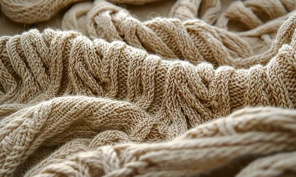 close-up of dutch fisherman&rsquo;s woolen sweater texture video