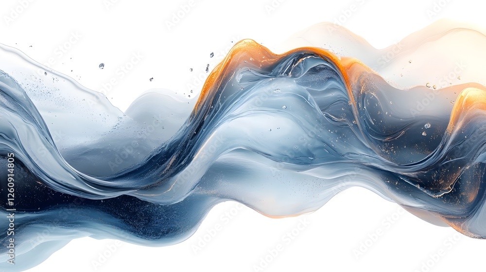 Poster Swirling Liquid Flow Vibrant Digital Art Showcasing the Mesmerizing Dynamics of Fluid Motion  Captivating abstract imagery with flowing organic forms and mesmerizing color play