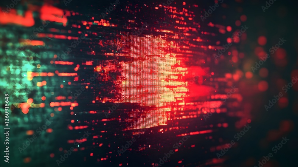 Fototapete vibrant and dynamic abstract background with glowing neon trails radiant particle explosions and hig