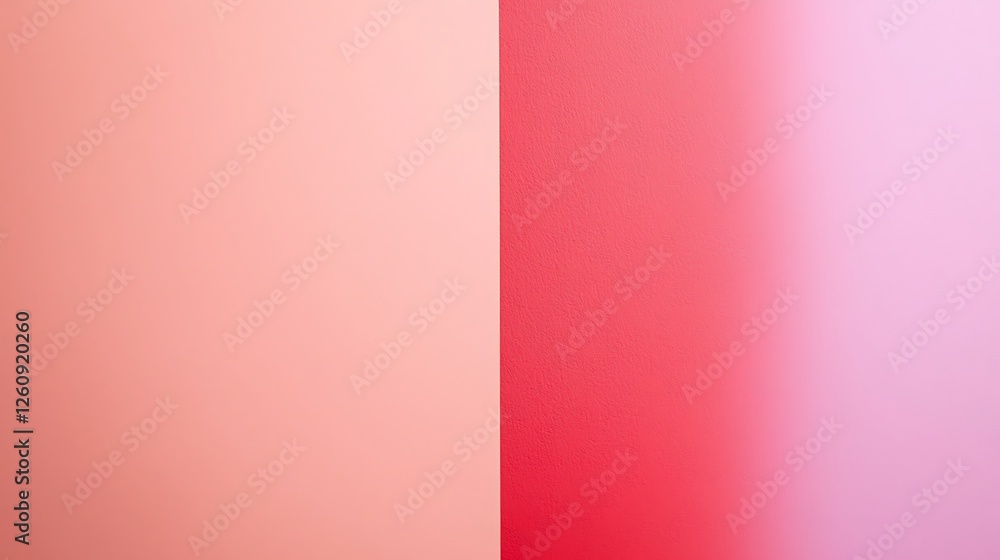 Poster soft gradient colors transitioning from light pink to deeper shades, creating a subtle and calming v