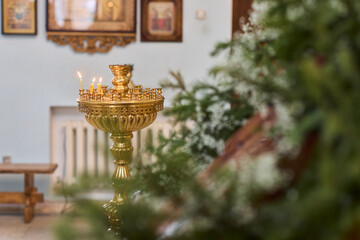 The Golden Cross serves as a significant symbol, embodying deep iconography within a Church setting