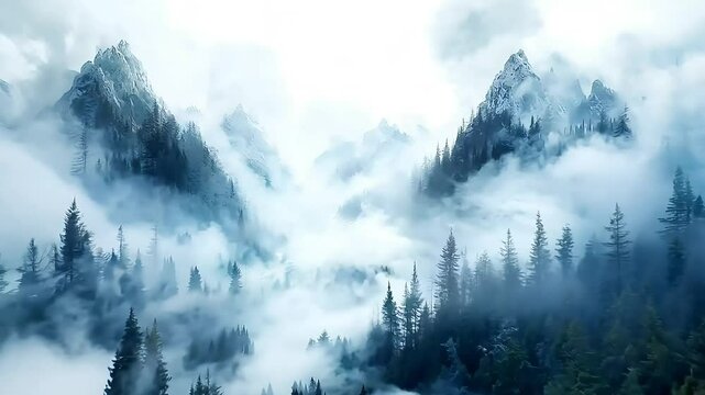 Enchanted Misty Mountain Valley