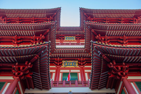 Buddha Tooth Relic Temple at 288 South Bridge Road in Chinatown, Outram district of Central Area, Singapore.