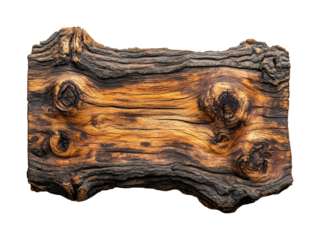 Wooden log texture nature rustic isolated on transparent background - Generative AI