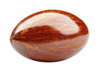 Rugby ball action sports field isolated on transparent background - Generative AI