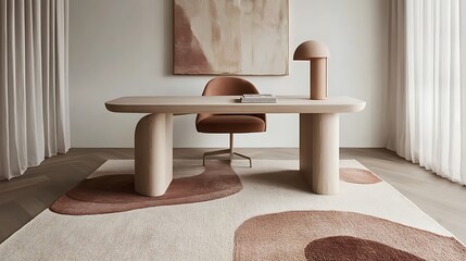 Modern Minimalist Home Office Workspace Design