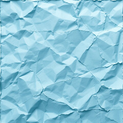 Obraz premium blue crumpled paper