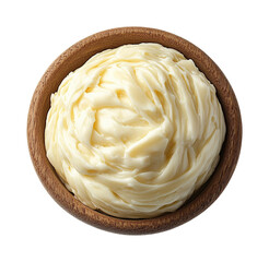 Creamy butter preparation kitchen food isolated on transparent background - Generative AI