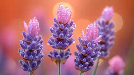 A bouquet of lilac lavender. International Women's Day. Spring. 8 March.