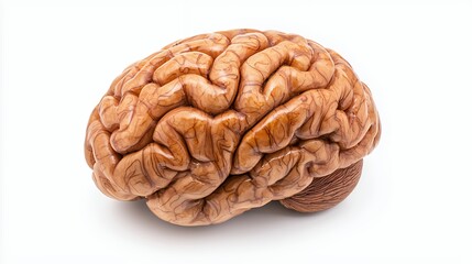 Obraz premium Detailed View Of Light Brown Brain Specimen