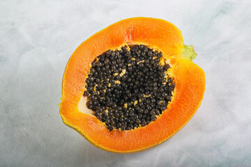 Ripe sweet tropical fruit Papaya