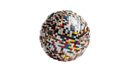 Retro Football on transparent background PNG.