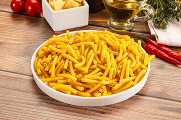 Italian pasta Maccherony for cooking