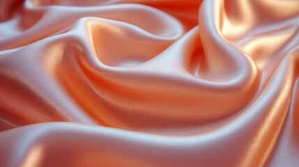 Luxurious Flowing Silk Fabric with Soft Light and Elegant Texture