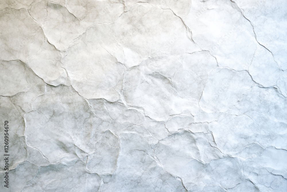 Poster inspired textured wall displaying intricate patterns of white and grey tones in a serene setting
