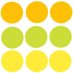 set of round buttons