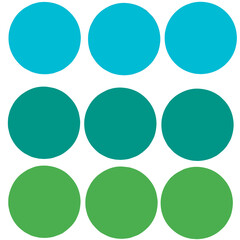 set of round buttons