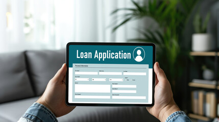 Online loan application form for brisk digital information collection on the internet network