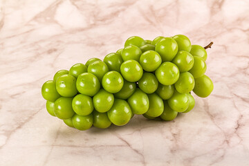 Sweet ripe juicy green grape