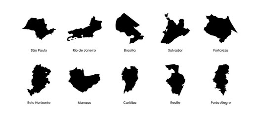 Brazil city map © Rudez Studio