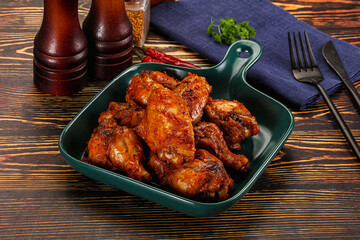 Hot and spicy Buffalo chicken wings