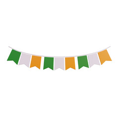 waving banner flag of Ireland