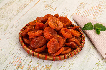 Dry sweet ripe aprocots heap