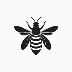 Fototapeta premium Bee Vector silhoutte 1-01.eps