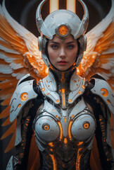 Mecha Angel Warrior – Futuristic Sci-Fi Character Concept