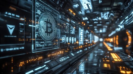 A space station built for intergalactic cryptocurrency trading