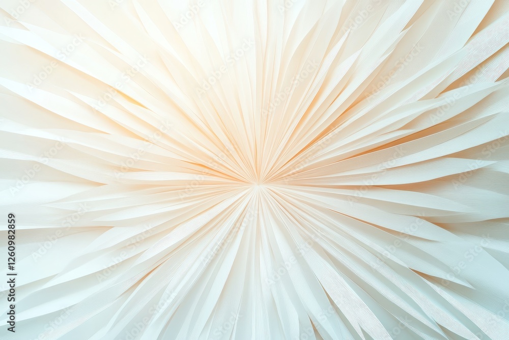 Aufkleber delicate layers of white paper create a soft burst of light and texture in an artistic display of cr