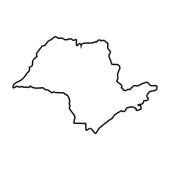 Obraz premium São Paulo map