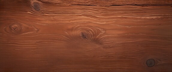 Naklejka premium This minimalist wallpaper showcases rich brown wood with distinct grain patterns. The warm tones create a calming atmosphere, ideal for contemporary interior design