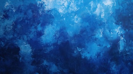 Fototapeta premium Blue abstract texture, paint splatter background