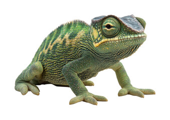 Obraz premium Chameleon behavior observation nature animals isolated on transparent background - Generative AI