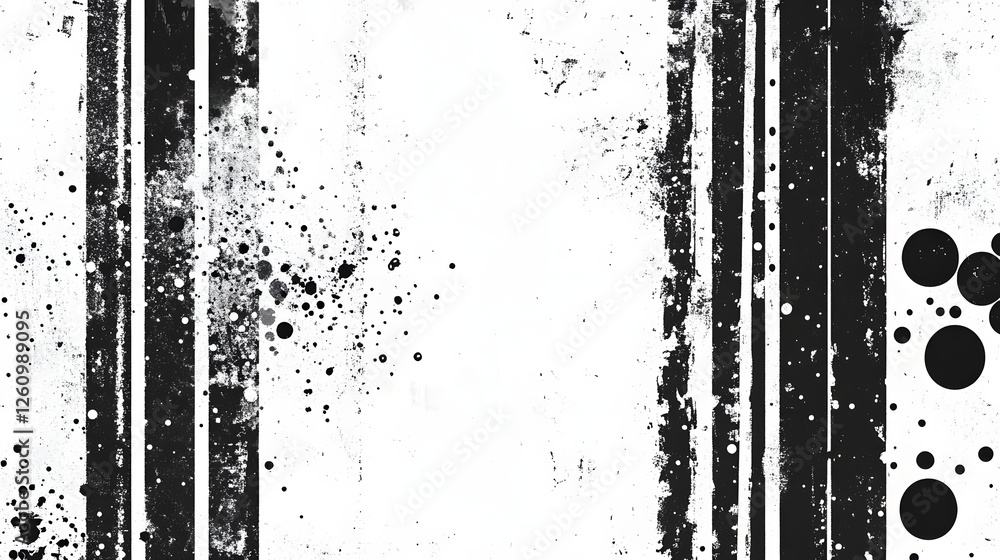 Poster A striking abstract background featuring a monochromatic palette with bold splashes splatters and fluid motion  The textured distressed patterns create a dynamic atmospheric and modern visual impact
