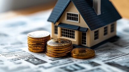 Real Estate Investment and Mortgage Concept  
