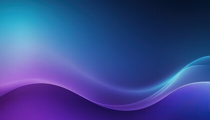 Fototapeta premium Cool Blue and Purple wave Gradient Simple Desktop Background