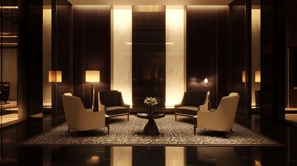 Elegant Lounge Area Modern Interior Design