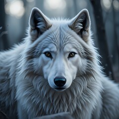 Naklejka premium portrait of a wolf