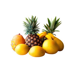 Juicy Pineapple and Mangoes - Tropical Fruit Abundance