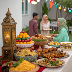 Obraz premium eid ul fitr buffet